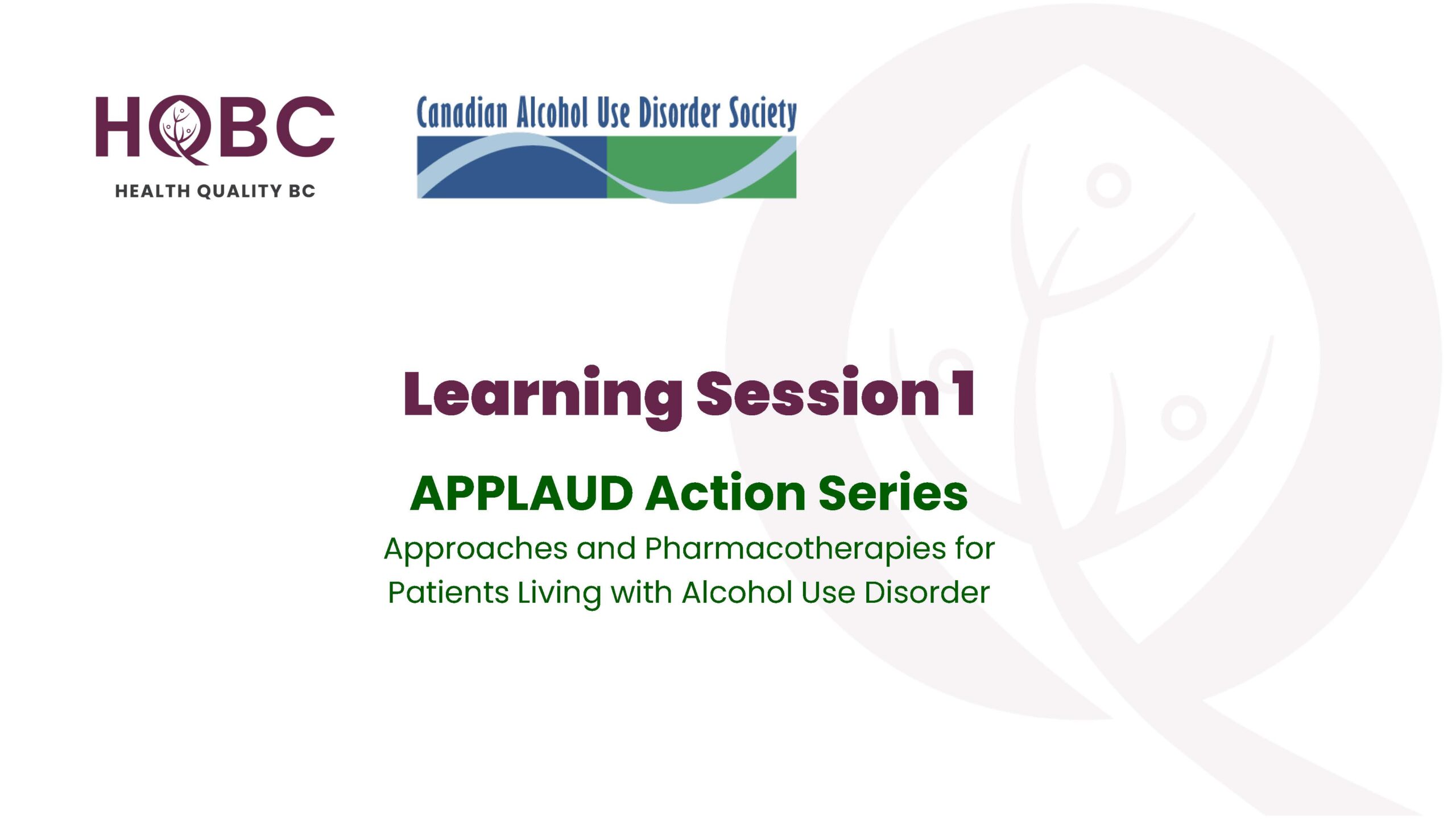 APPLAUD Action Series Learning Session 1 Thumbnail