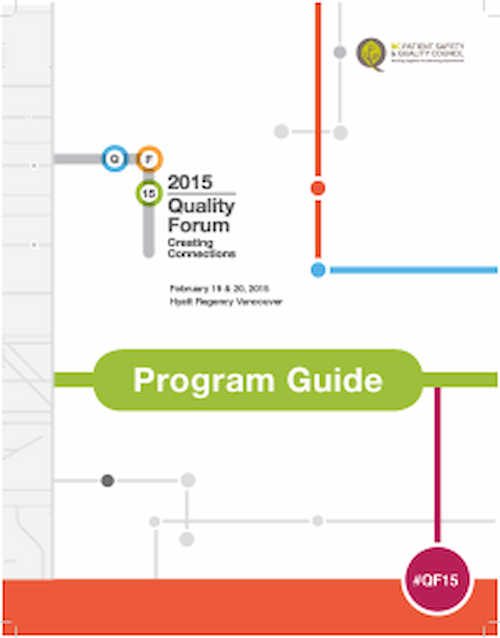 Quality Forum 2015 Program Guide Cover